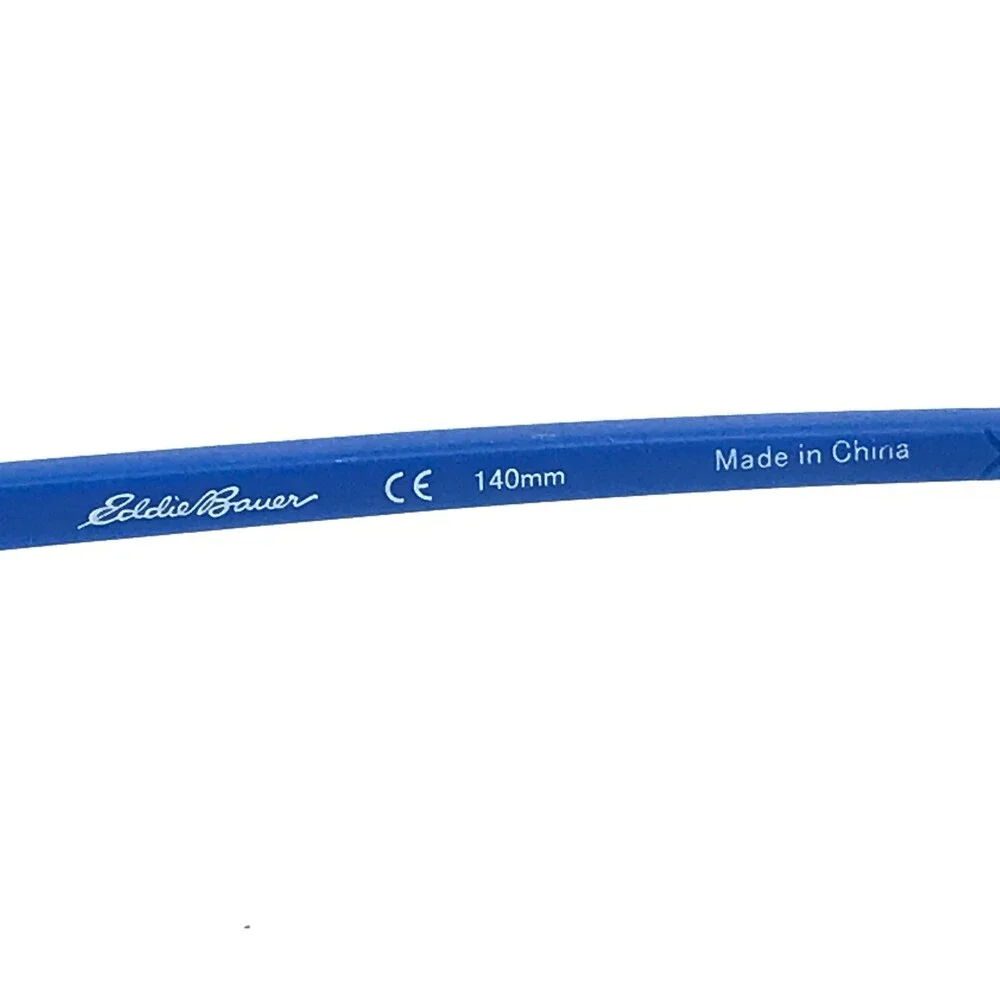 Eddie Bauer Eyeglasses Frames EB32035 BL Blue Gray Rectangle Half Rim 55-19-140